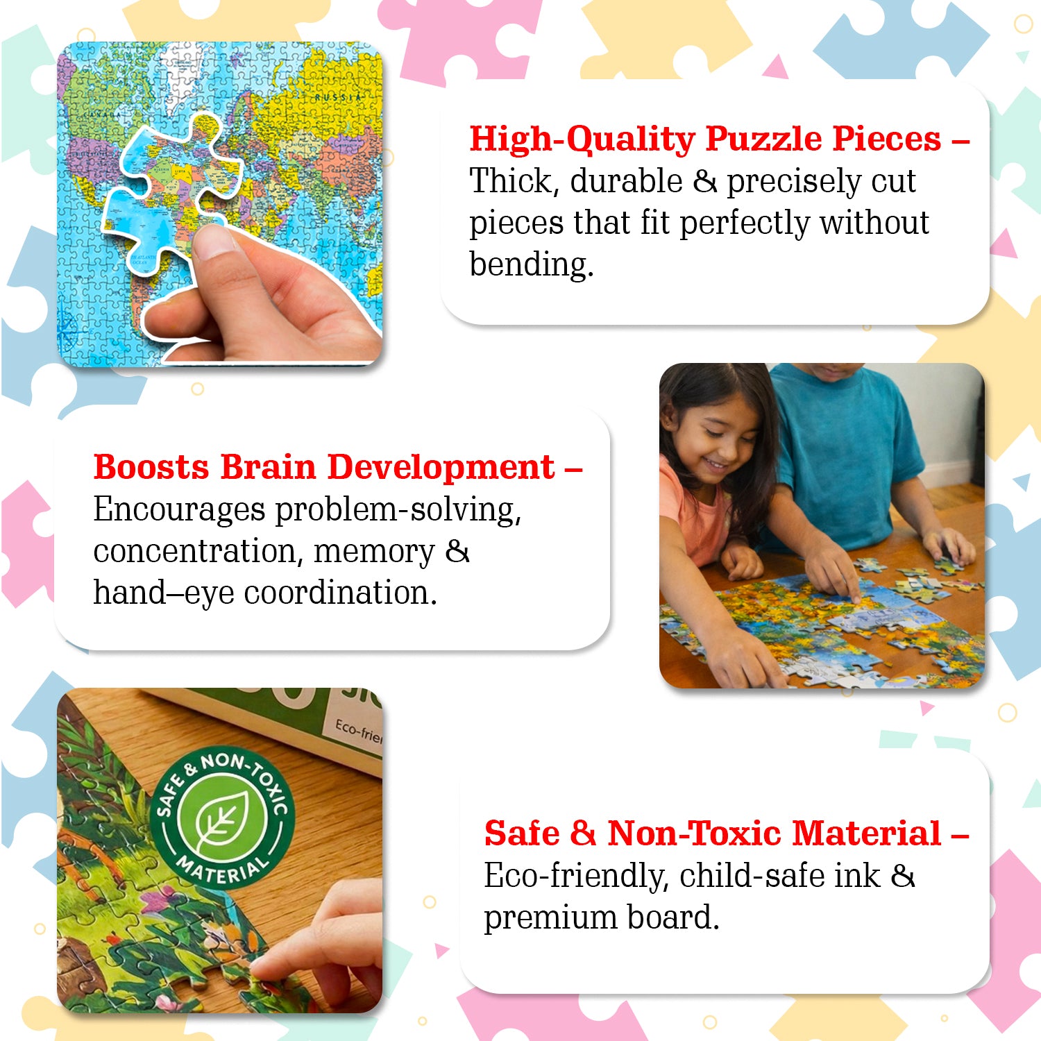 World Map Jigsaw Puzzle - Wall Art & Gift Packaging
