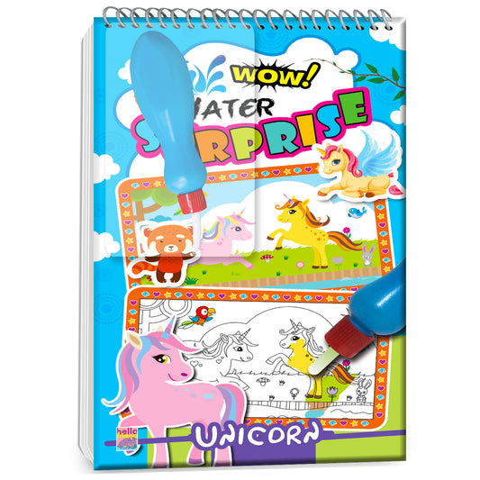 Wow Water Surprise – Unicorns | Reusable Water Magic Coloring Book for Kids | Mess-Free Unicorn Activity Book