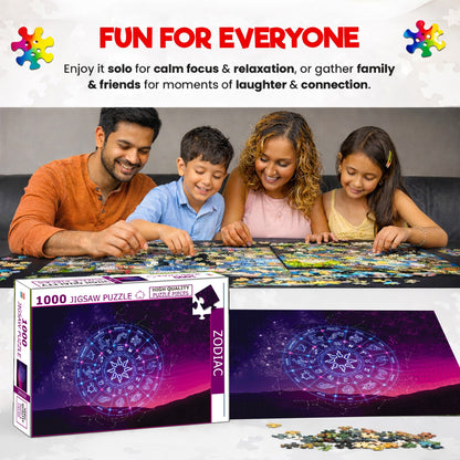 Zodiac Jigsaw Puzzle - Completed puzzle dimensions