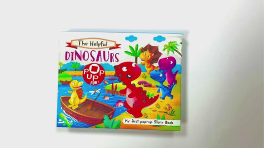 The Helpful Dinosaurs | Pop-Up Story Book for Kids