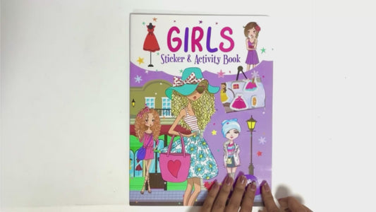 Girls stickers and actvity book - puffy stickers